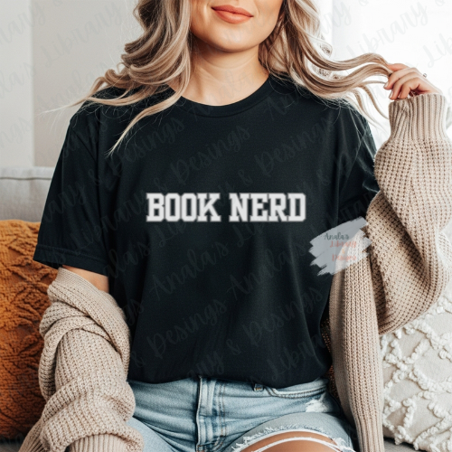 Book Nerd (White Letters)