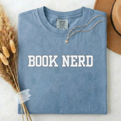 Book Nerd (White Letters)