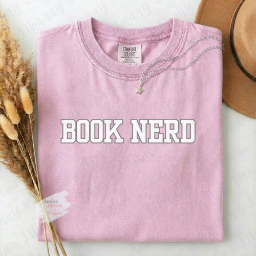 Book Nerd (White Letters)