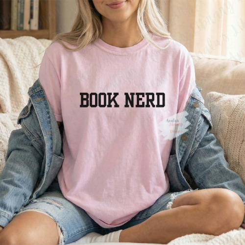 Book Nerd (Black Letters)