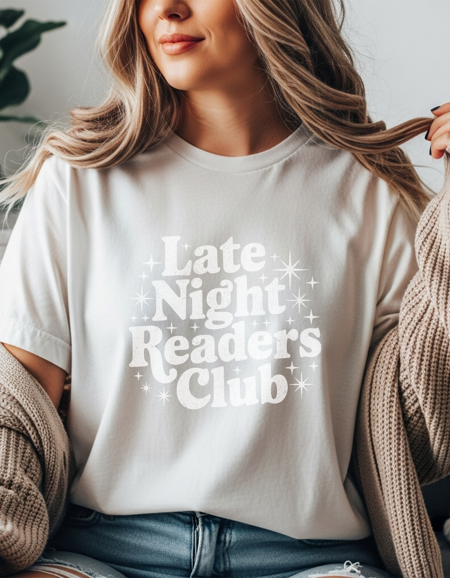 Late Night Readers Club (white)