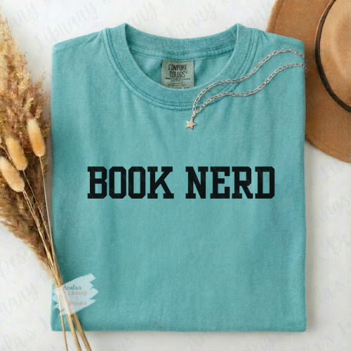 Book Nerd (Black Letters)