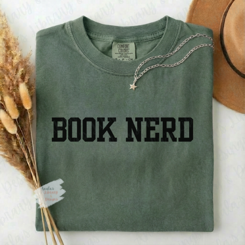 Book Nerd (Black Letters)