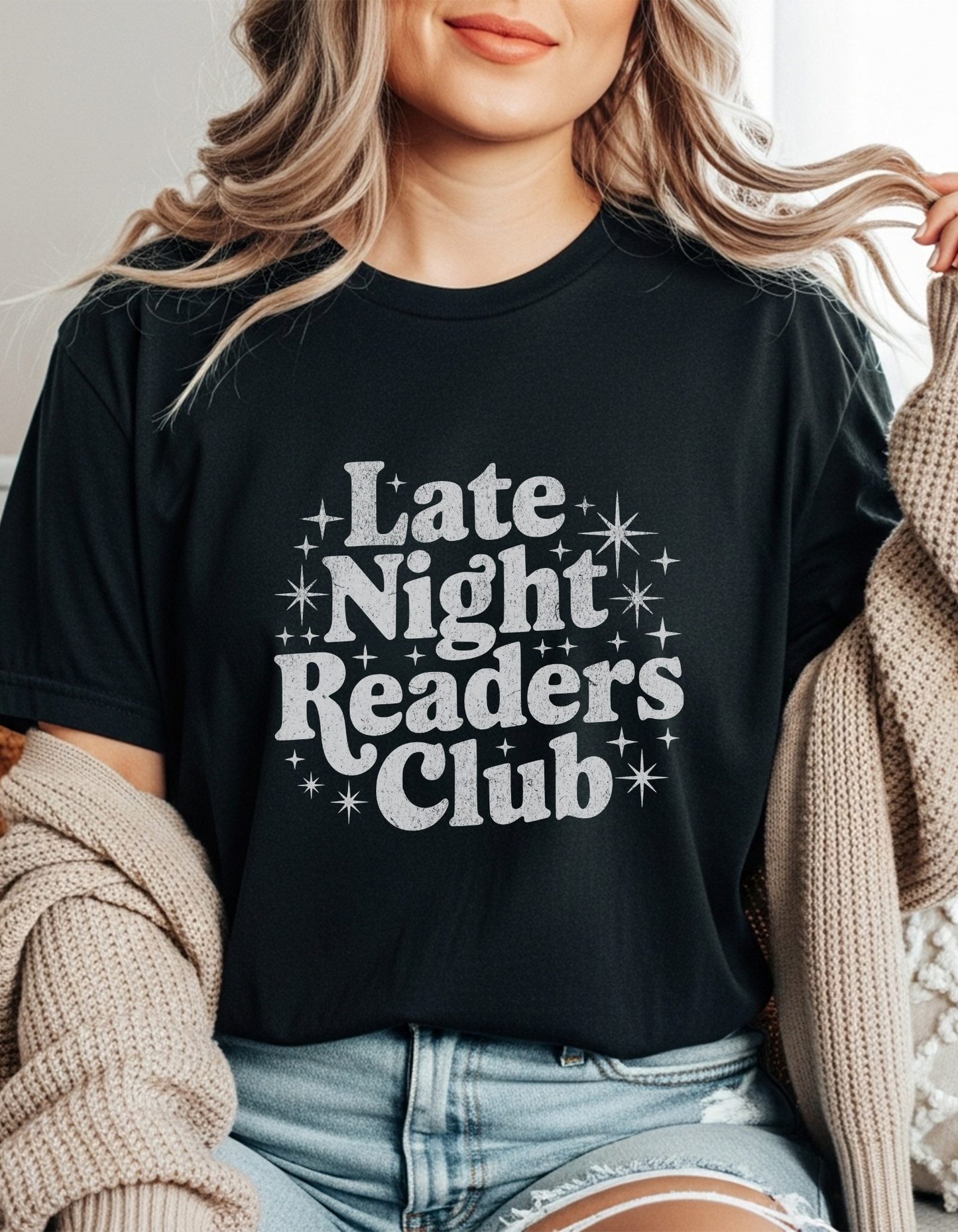 Late Night Readers Club (white)