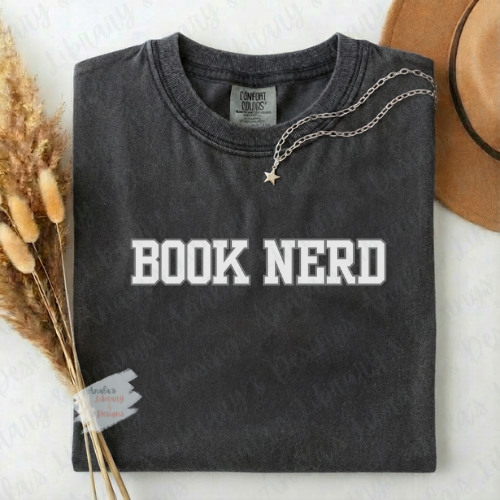 Book Nerd (White Letters)