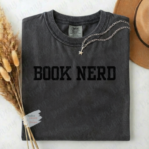 Book Nerd (Black Letters)
